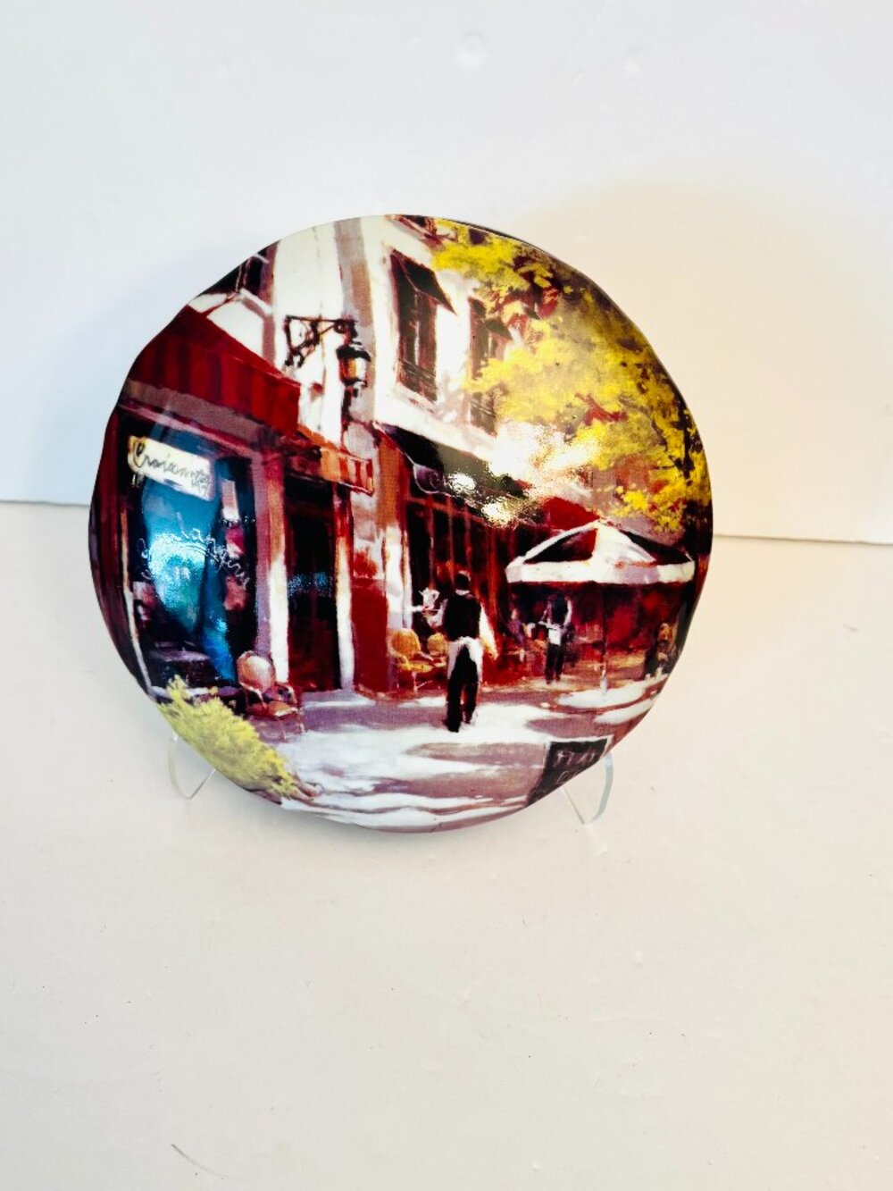 Brent Heighton Cafe Berlotti Porcelain Trinket Box Lid Round 7x7x by Baum Bros